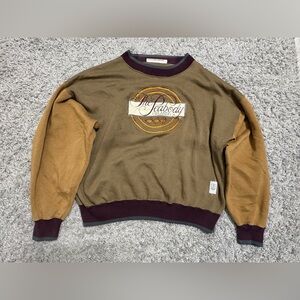 Vintage Crewneck Sweater with Embroidered Logo